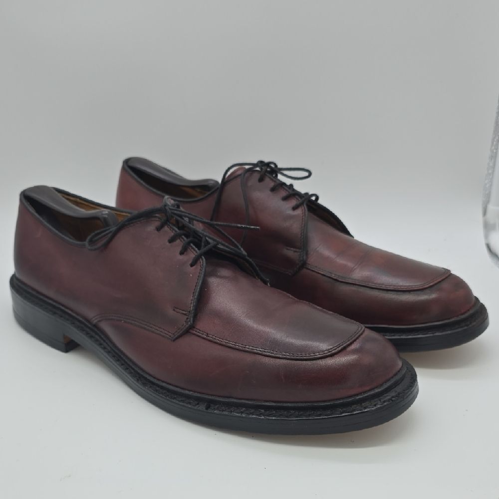 Allen Edmonds Men's Wine/Burgundy Leather Derby Shoes
